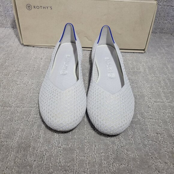 Rothy's The Flat Salt Honeycomb Slip On Flats Shoes Women's Size US 10.5, 11.5 - Picture 2 of 10